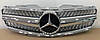 Решітка радіатора Mercedes SL R230 (01-06) стиль AMG (хром), фото 6