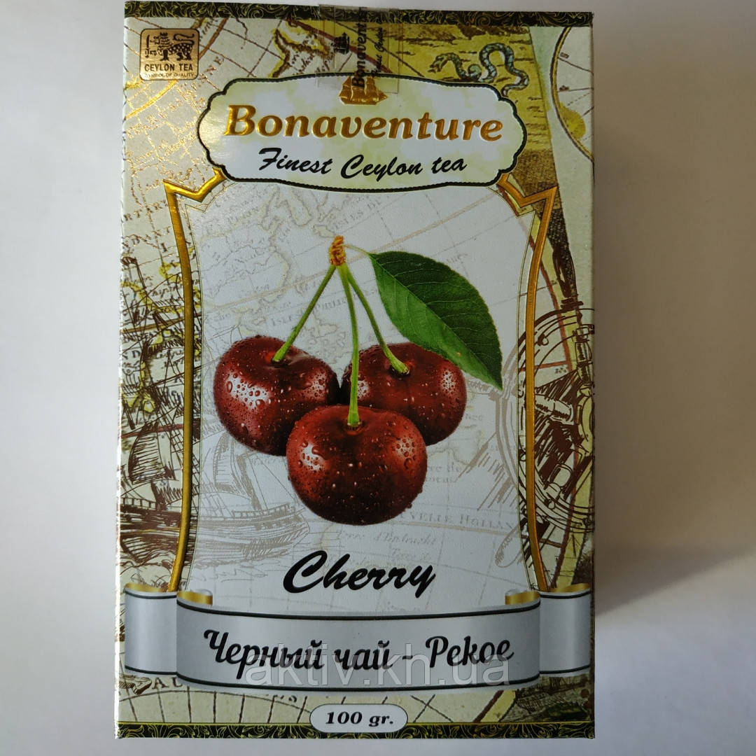 Чай чорний Bonaventure "Cerry" вишня 100 грам