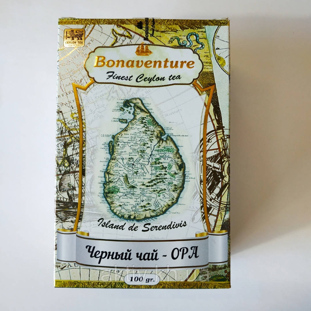 Чай чорний Bonaventure "OPA" великий аркуш 100 грам