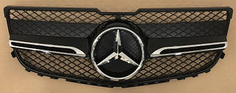 Решітка радіатора Mercedes GLK X204 (12-15) стиль AMG (чорна)