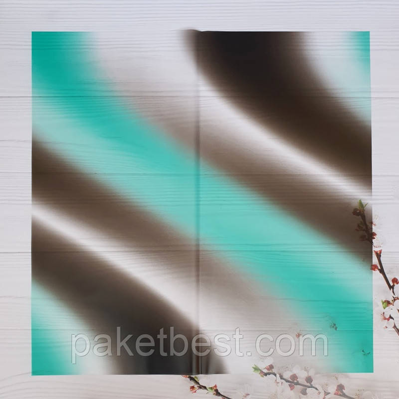 Калька для квітів (60х60 см) 20 штук "Космос" (Зелений + Чорний)