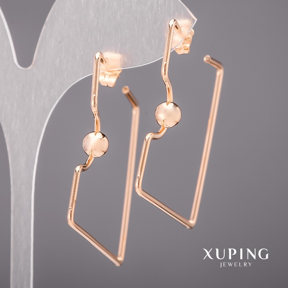 Сережки Xuping 39мм Позолота 18К