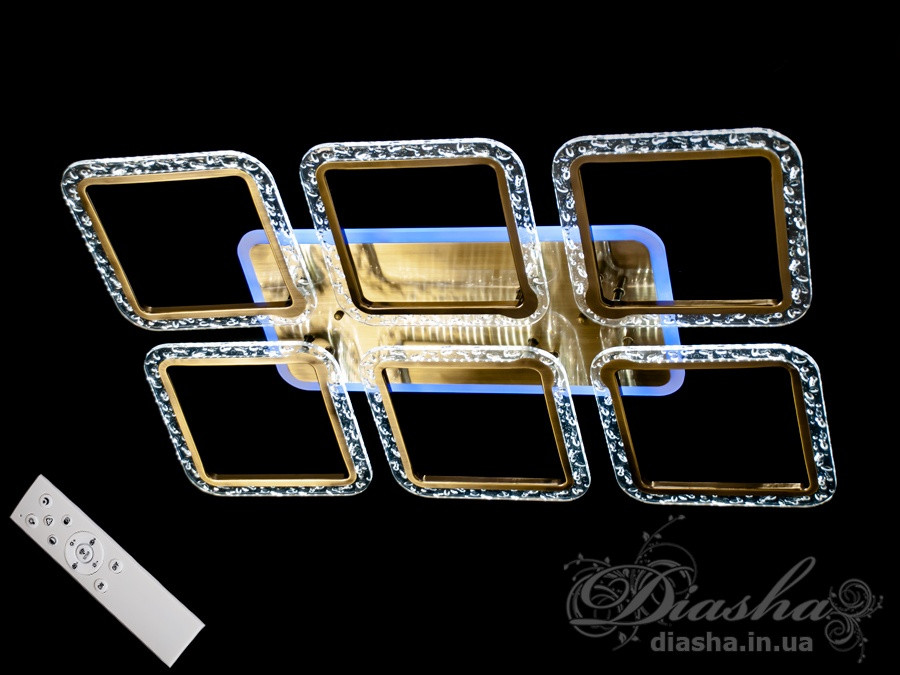 Світлодіодна люстра Diasha QX2518/6L BR LED 3color dimmer