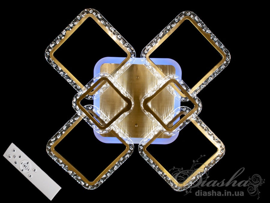 Світлодіодна люстра Diasha QX2519/4+2X BR LED 3color dimmer