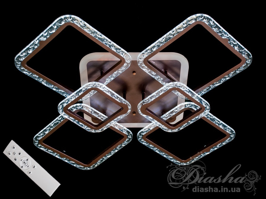Світлодіодна люстра Diasha QX2519/4+2X CF LED 3color dimmer