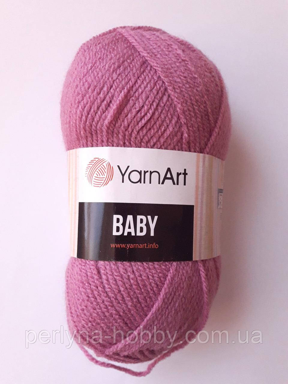 Нитки для в'язання пряжа акрилова дитяча  Baby YarnArt 100% акрил, 50 гр., 150 м, 560 , фрез