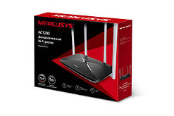 Роутер Mercusys AC12 2.4 ГГц, 5 ГГц 300 Мбіт/с 4 x 10/100 Мбіт/с Ethernet LAN 1x10/100 Мбіт/с WAN 2 діапазону