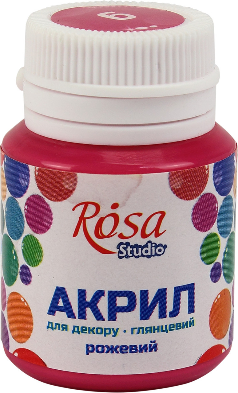 Акрил для декору "Rosa Talent" 20мл №21009/3476 глянцевий рожевий