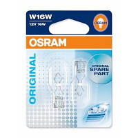 Галогенная лампа Osram W16W ORIGINAL 12V W2,1X9,5 2X10 921-02B