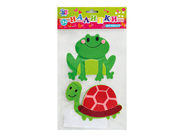 Наклейка для творч. "1В" №951231 Черепаха та жаба войлок