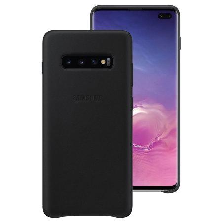 Оригінальний шкіряний Чохол Samsung Leather Cover Black для Samsung Galaxy S10 Plus SM-G975