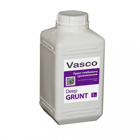 Vasco Deep Grunt ґрунт глибокого проникнення на акрилатній основі всередині та зовні 1 л, фото 1