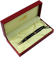 Ручка чорн. "Crocodile" №510F в пеналі,чорн. корпус