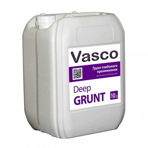 Vasco Deep Grunt ґрунт глибокого проникнення на акрилатній основі всередині та зовні 10 л, фото 1
