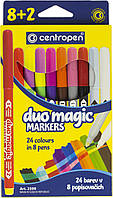 Фломастери "Centropen" 10кольор. Duomagic №2599/10(10)