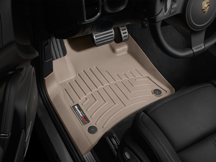 Килими гумові WeatherTech Porsche Cayenne 2015-2019 передні бежеві