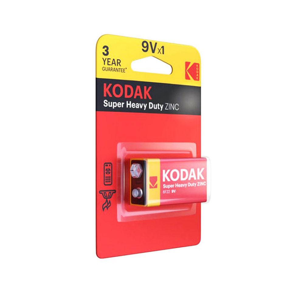 Батарейка 9v (6F22) Kodak Super Heavy Duty Zinc у блістері