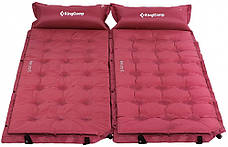 Самонадувний килимок KingCamp Base Camp Comfort (KM3560) wine red, фото 3