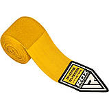 Бинти боксерські RDX Fibra Yellow 4.5m, фото 2