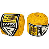 Бинти боксерські RDX Fibra Yellow 4.5m, фото 3
