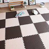 Дитячий ігровий килимок-пазл (мат татамі, ластівчин хвіст) OBABY 50см х 50см товщина 10мм (FI-0133), фото 2