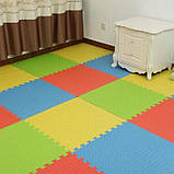 Дитячий ігровий килимок-пазл (мат татамі, ластівчин хвіст) OBABY 50см х 50см товщина 10мм (FI-0133), фото 3