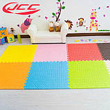 Дитячий ігровий килимок-пазл (мат татамі, ластівчин хвіст) OBABY 50см х 50см товщина 10мм (FI-0133), фото 10