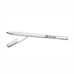 Ручка гелева FINE 05 (лінія 0.3 mm), Gelly Roll Basic, Біла, Sakura, фото 2