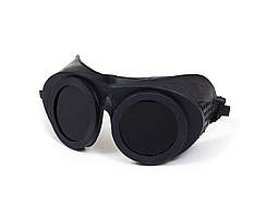 Окуляри захисні "Сітка" (гум., темні) (200)