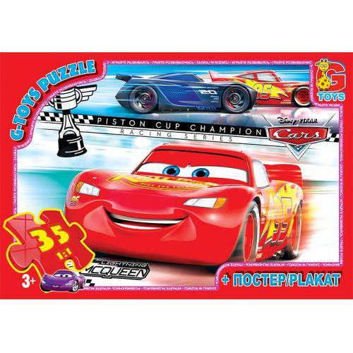 Пазли Тачки (Cars). 35 елементів. G-toys.