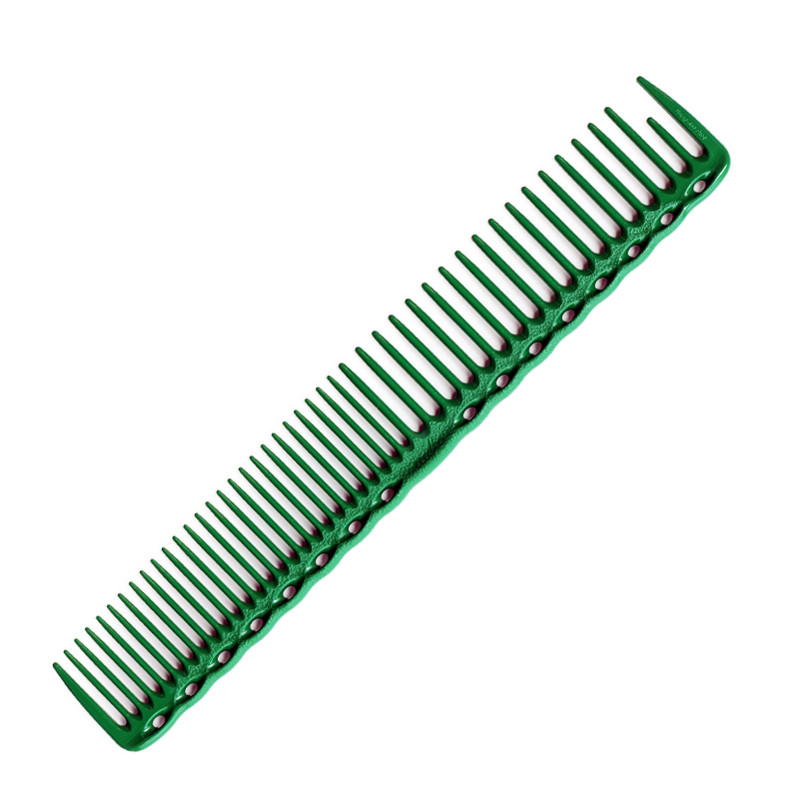 Гребінець планка Y. S. Park YS-338 Green із закругленими зубцями L=185 мм