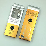 Кабель магнитный Metal Magnetic 360 iPhone Lightning White