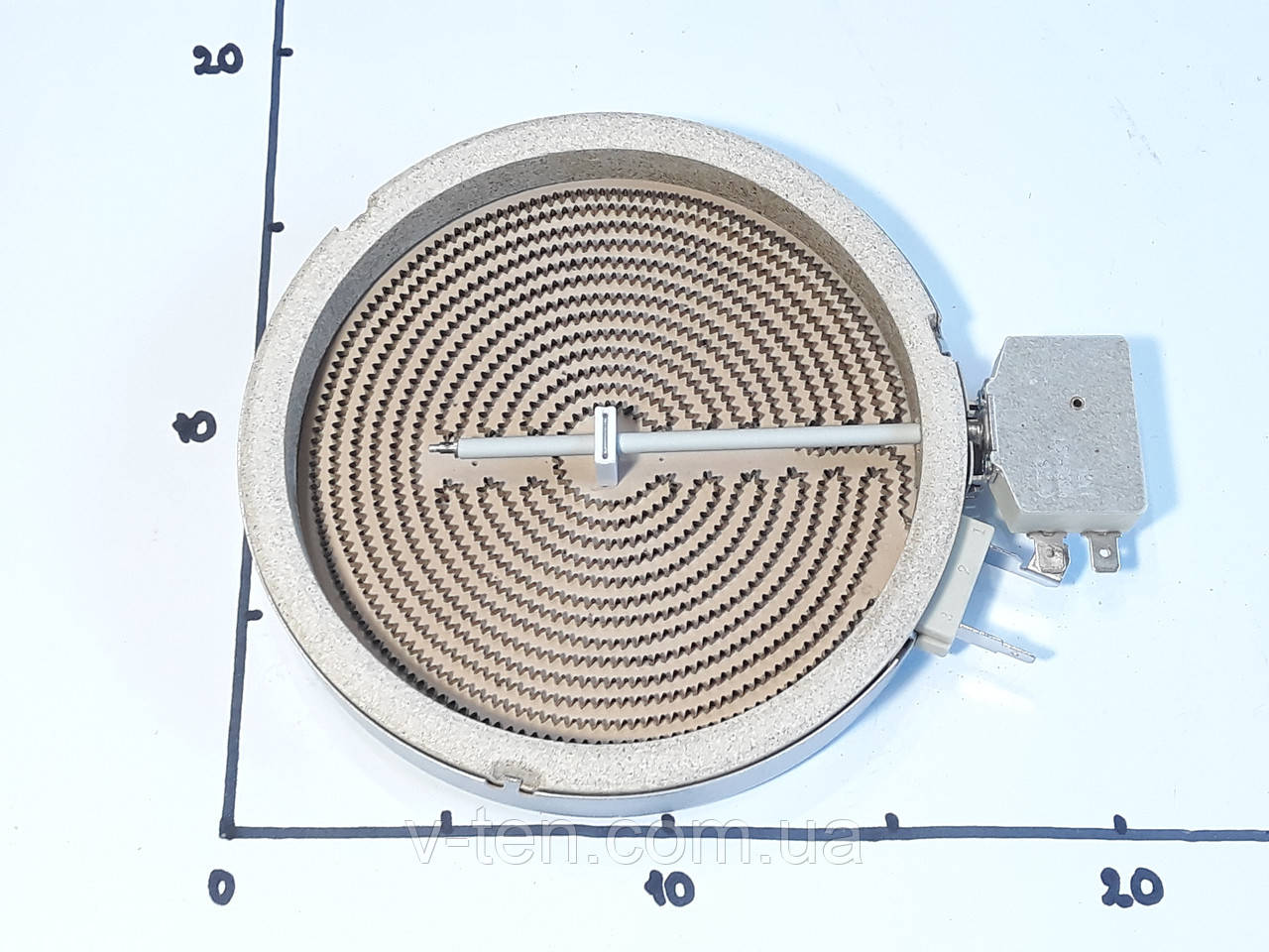Електроконфорка Ø165/1200w/2 конт. для склокерамічних поверхонь