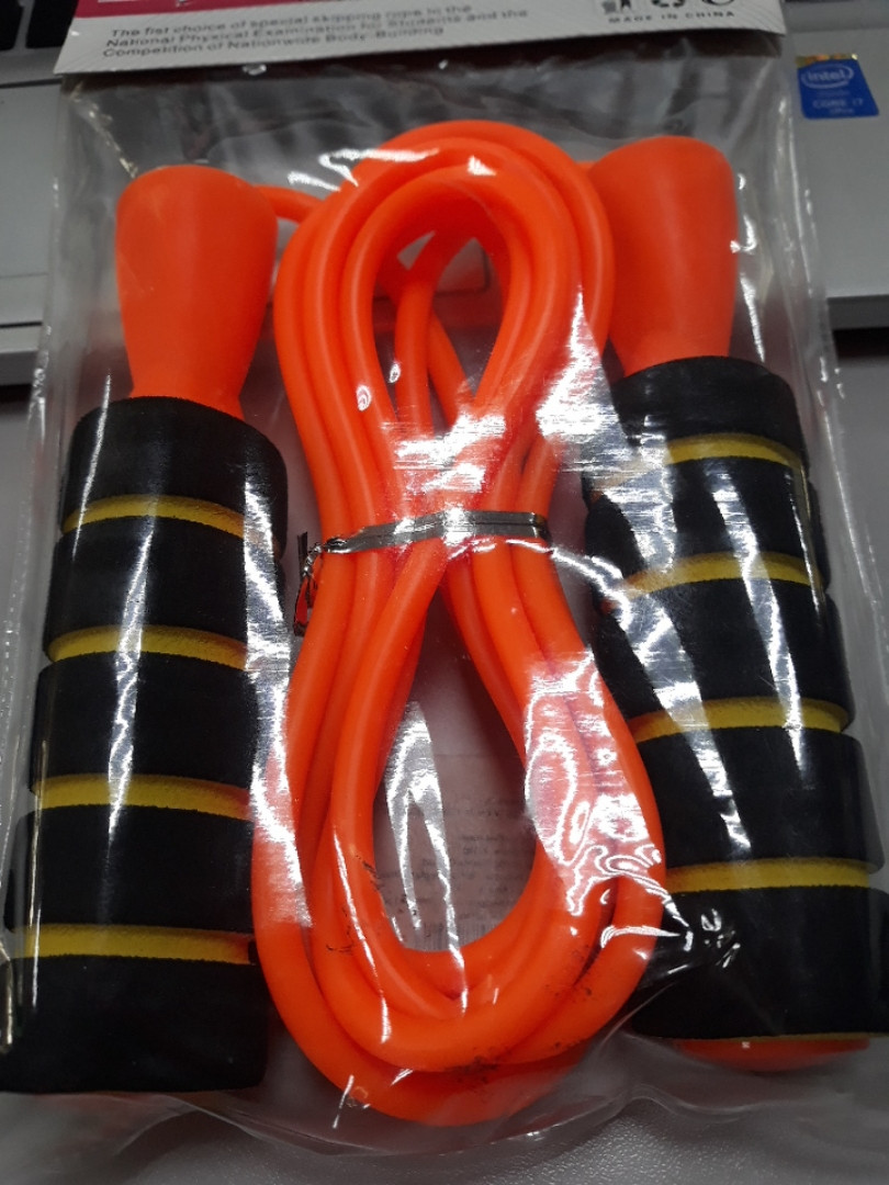 Скакалка оранжевая с подшибником, фото 1