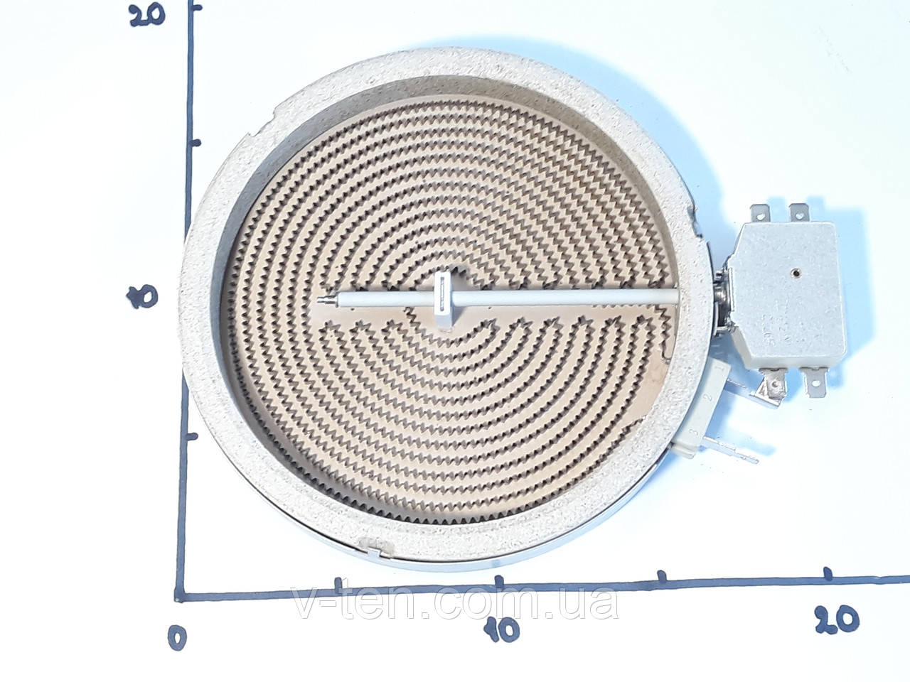 Електроконфорка Ø165/1200w/4 конт. для склокерамічних поверхонь