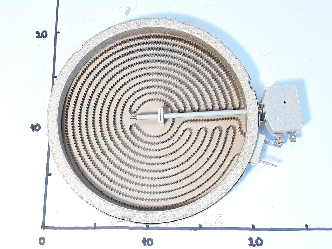 Електроконфорка Ø200 / 1800w / 2 конт. для склокерамічних поверхонь