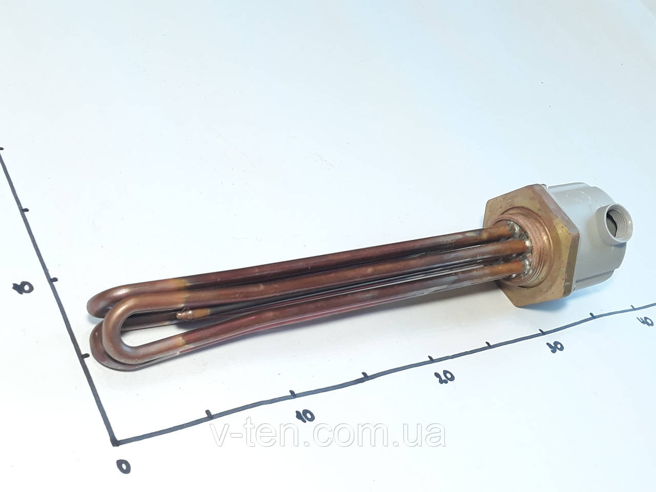 Блок ТЕНів 4500W з різьбою 1,5" 380V Thermowatt (Італія)