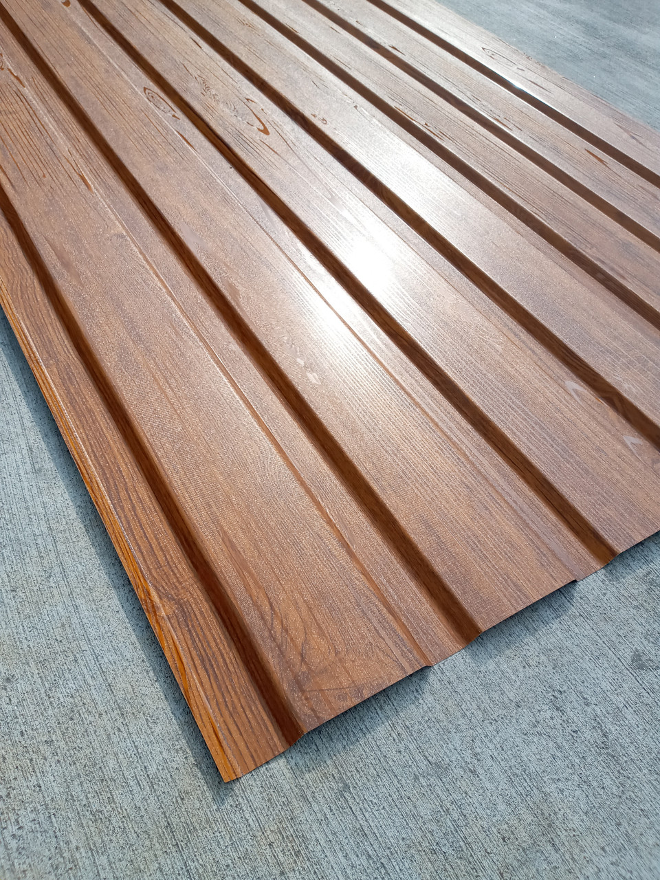 Профнастил з об'ємним малюнком дерева 3D wood, розмір аркуша 1,75 мХ1,16 м