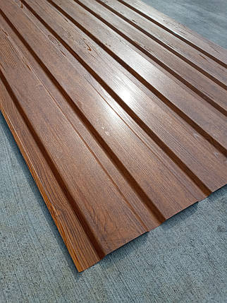 Профнактил з об'ємним малюнком дерева Дуб світлий 3D wood, розмір аркуша 2 мХ1,16 м, фото 1