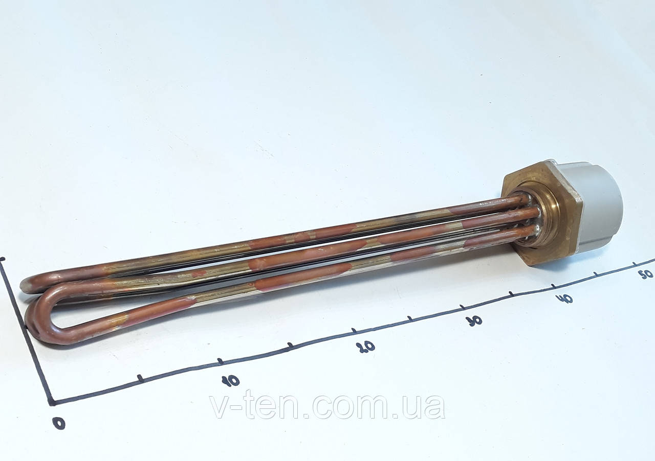 Блок ТЕНів 9000W з різьбою 1,5" 380V Thermowatt (Італія)