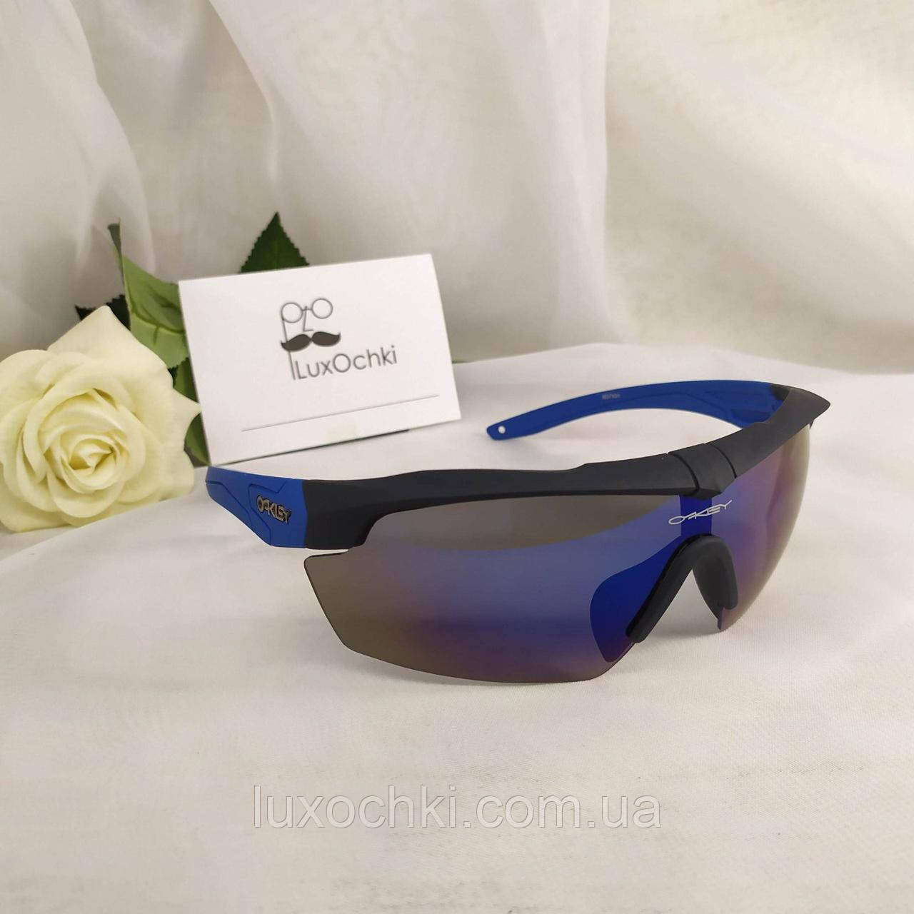 Спортивні сонцезахисні окуляри маска oakley