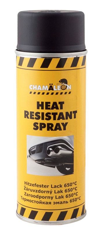 Чорна високотемпературна фарба Chamaleon Heat Resistant Spray 650°С аерозоль 400мл 26601 - фото 1 - id-p274846