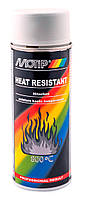 Краска термостойкая серая Motip Heat Resistant 800°C аэрозоль 400мл. 04039