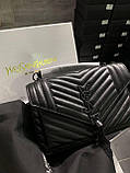 Жіноча сумка Yves Saint Laurent Ів Сен Лоран чорна, брендові сумки, жіночі сумки, модні сумки, фото 7
