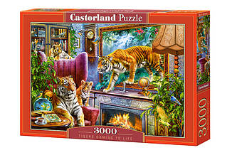 Пазли Castorland Тигри дому C-300556, 3000 елементів