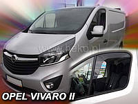 Дефлекторы окон (вставные!) ветровики Opel Vivaro 2 2014-2019 2шт., Hic+Heko, 27189