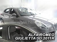 Дефлекторы окон (вставные!) ветровики Alfa Romeo Guilietta 2011- 4шт., HEKO, 10114