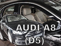 Дефлекторы окон (вставные!) ветровики Audi A8 D5 2017- 4шт., HEKO, 10262