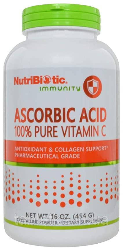 NutriBiotic, Аскорбінова кислота, кристалічний порошок, 16 унцій (454 г) Київ