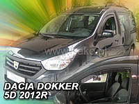 Дефлекторы окон (вставные!) ветровики Renault Dokker + Express 2012-2025 2шт., Heko, 13109